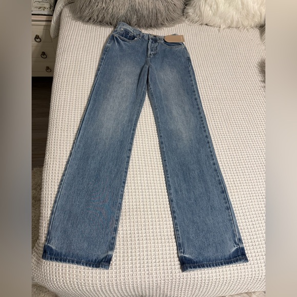 NWT Meshki High Rise Blue Women's Jeans - Picture 5 of 12